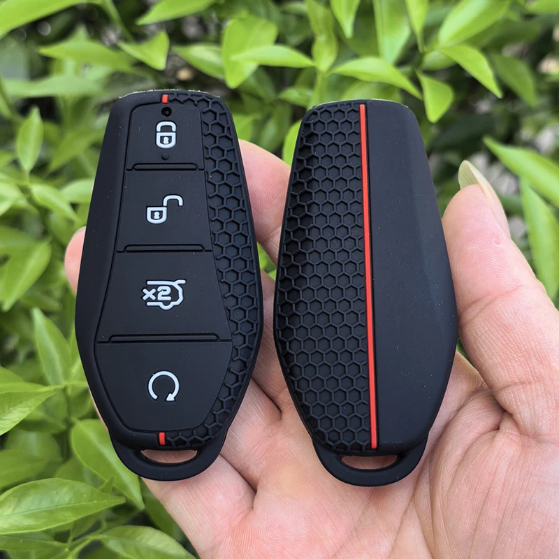 

For BYD Atto 3 Han EV Dolphin Song PRO Max Tang DM Yuan Dolphin E2 Qin PLUS Silicone Car Remote Key Case Remote Key FOB Shell