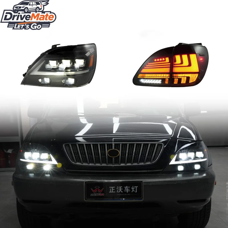 

Головной фонарь Светодиодные задние фонари для Lexus RX 1998-2002 Задний фонарь Запуск светодиодных фар