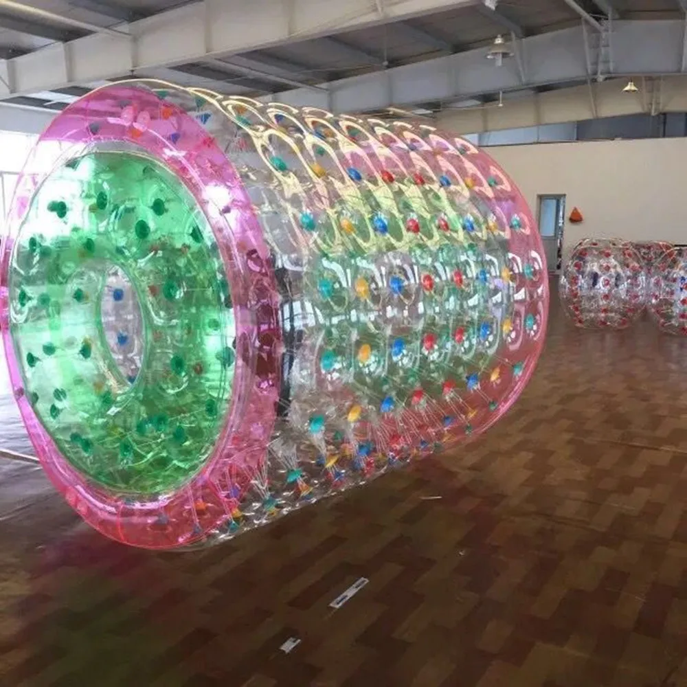 3 x 2,4 m aufblasbarer Wasserrollerball zum Spazierengehen auf dem Wasser, Rollrad für Erwachsene oder Kinder