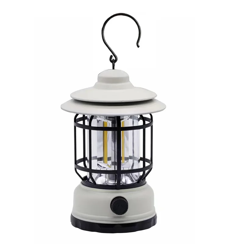 Portable Inspection Lamp USB Type-C Charging Stepless Dimming Waterproof Retro Oudoor Hooking Camping Lamp
