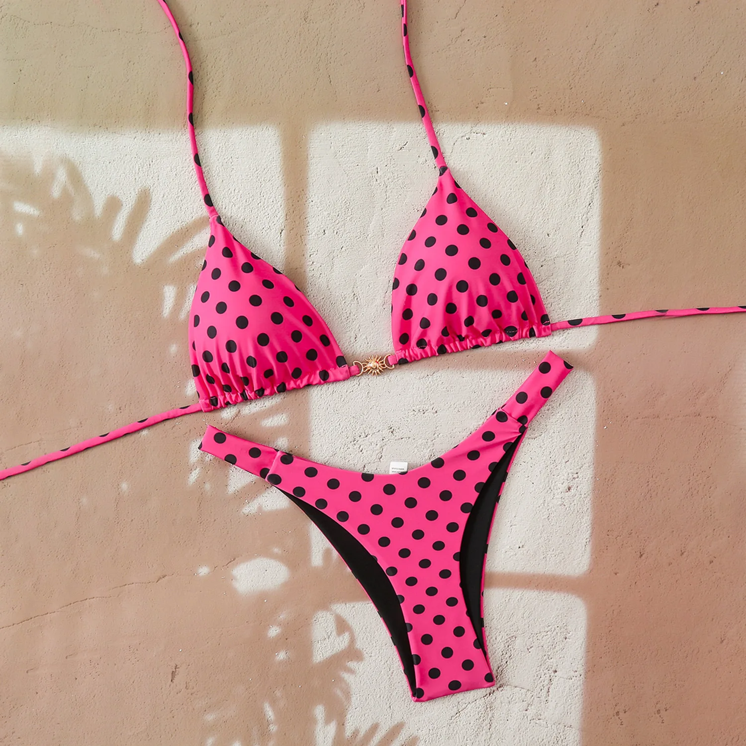 

Сексуальные комплекты бикини с леопардовым принтом и принтом в горошек, состоящие из двух частей, с завязками на спине, купальники-стринги, купальники-танкини, бикини