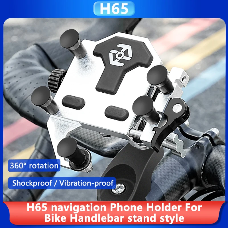 Motorrad-Handyhalterung aus Metalllegierung, hochwertig, mit Stoßdämpfer, Motorrad-Handyhalter, Moto-Navigationshalterung