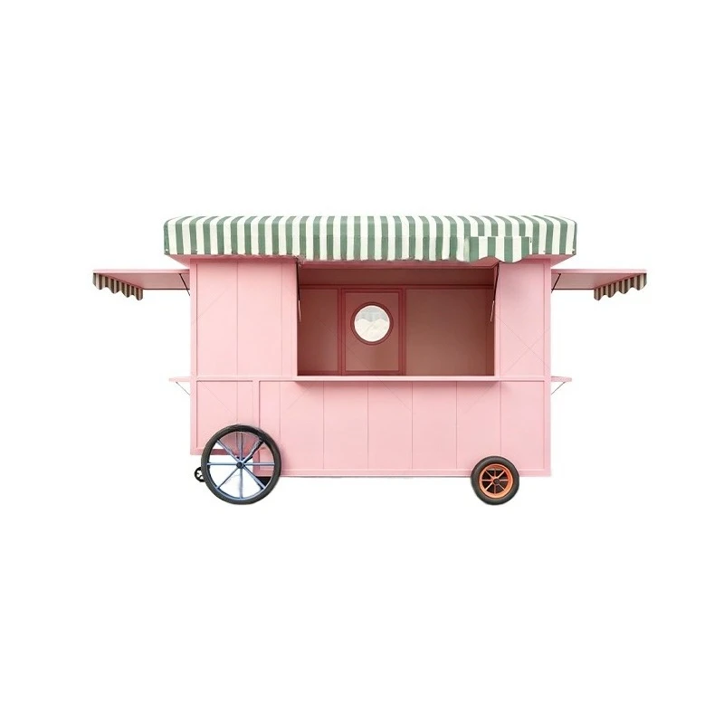 trolley, shopping mall sales stall cart, night market stall mobile snack cart c