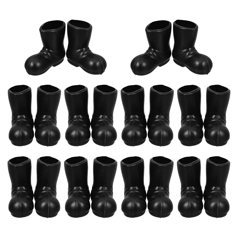 

20 Pcs Decorations for Christmas Tree Booties Model Dining Table Black Vacation