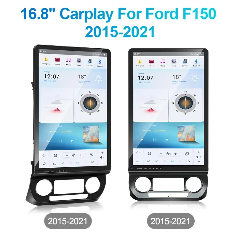 16.8 Inch Tesla Screen Car Radio For Ford F150 2015-2021 Android 13 Car Multimedia Player GPS Navigation Video DSP Auto Carplay