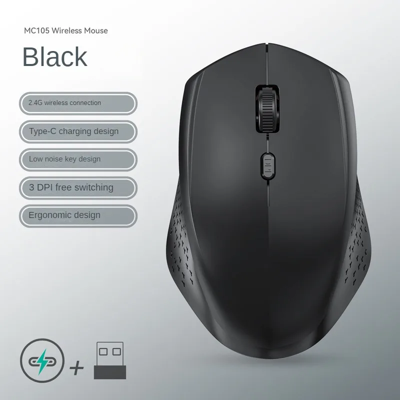 Bluetooth 5,2 Maus 2,4G Drahtlose Maus Dual-Modus Stille Maus Wiederaufladbare Gaming Maus 1600DPI Für Laptop computer Win Mac OS