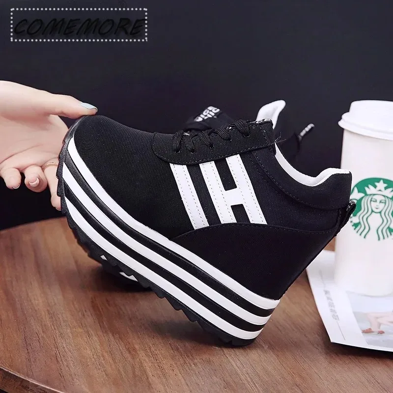 Women‘s Sneakers Breathable Outdoor Shoes Woman Mesh Casual Shoes Lace-Up Ladies Shoes 2025 New Fashion Female Platform Wedges