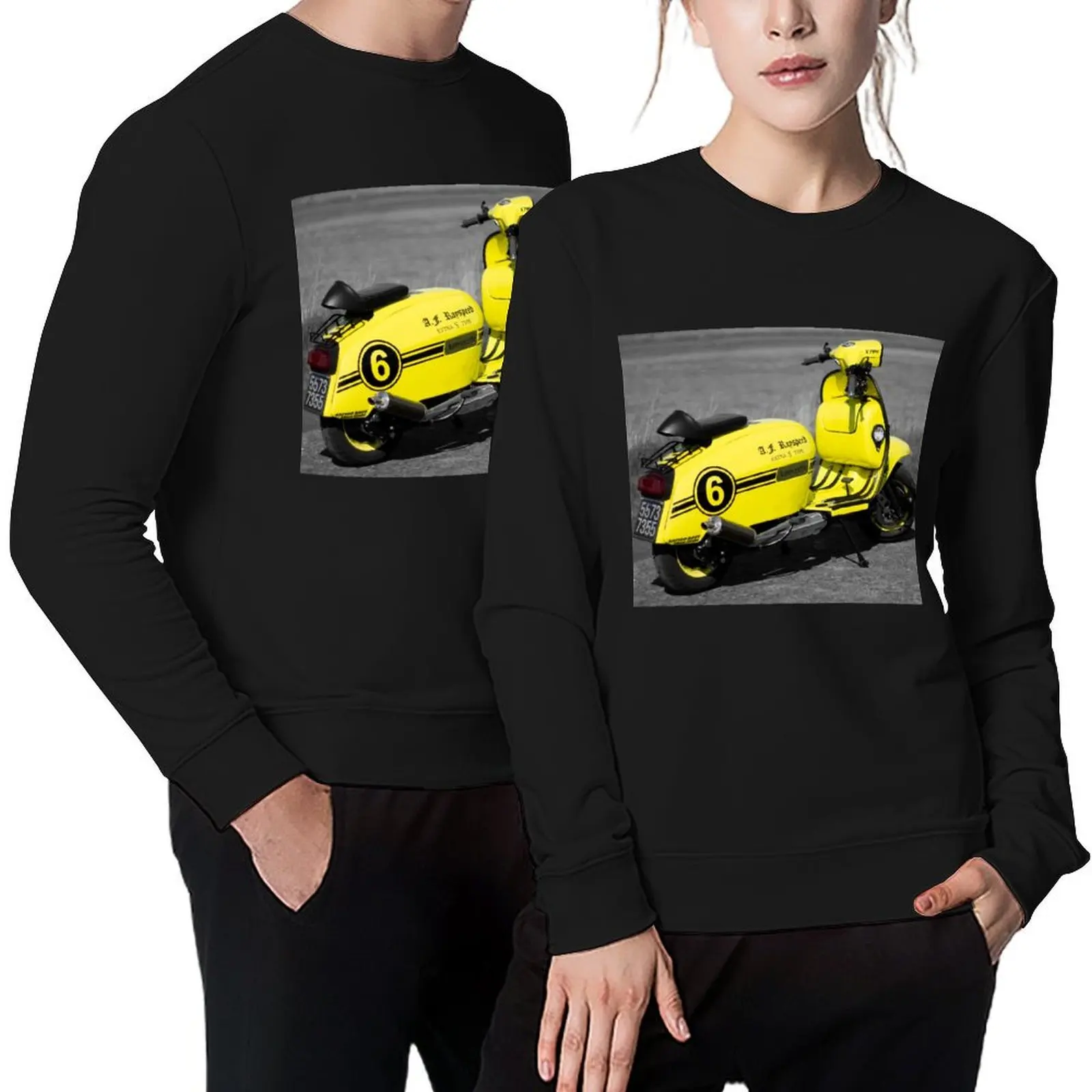 

Yellow Lambretta S-Type Pullover autumn anime clothes aesthetic clothing winter clothes men's sweatshirt