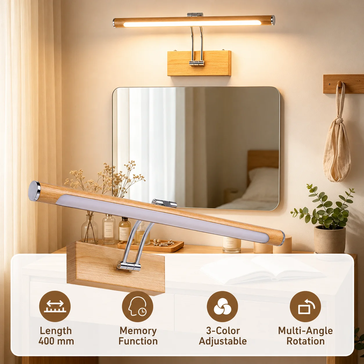 Foyer Lighting Wall Decor - Luz LED para Espejo AC85-265V, Decoración