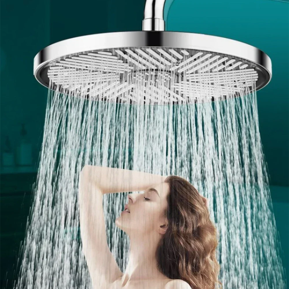 Soffione doccia a pioggia da 10 pollici Cascata a pioggia ad alta pressione Bagno staccabile Forte rilascio d'acqua Accessori per la casa
