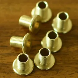 M10x1mm nipple all brass hollow cap tooth pole table lamp chassis fixed pendant lamp accessories DIY assembly copper tube