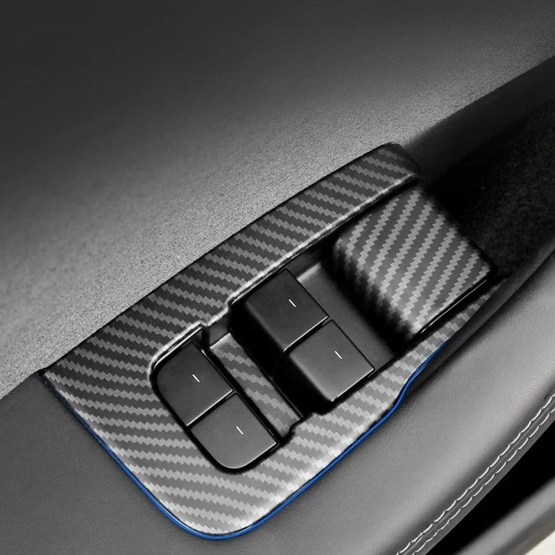 For Old Version Tesla Model3 Y Window Lift Panel Car Interior Modification Supplies Auto Interior Decoration Fittings