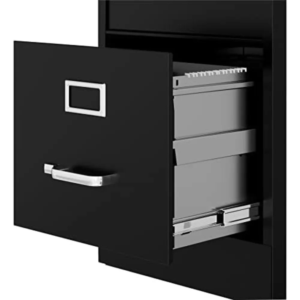 Fortress Business File Cabinet, Smooth, quiet, drawer performanceCore-removable lock to secure your files, black