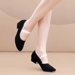 Women Dance Shoes GirlsBallet Jazz Salsa Shoes High Heels Soft Sole Dancing Shoes Pink/Black/Red Women's Teacher Shoes Practic