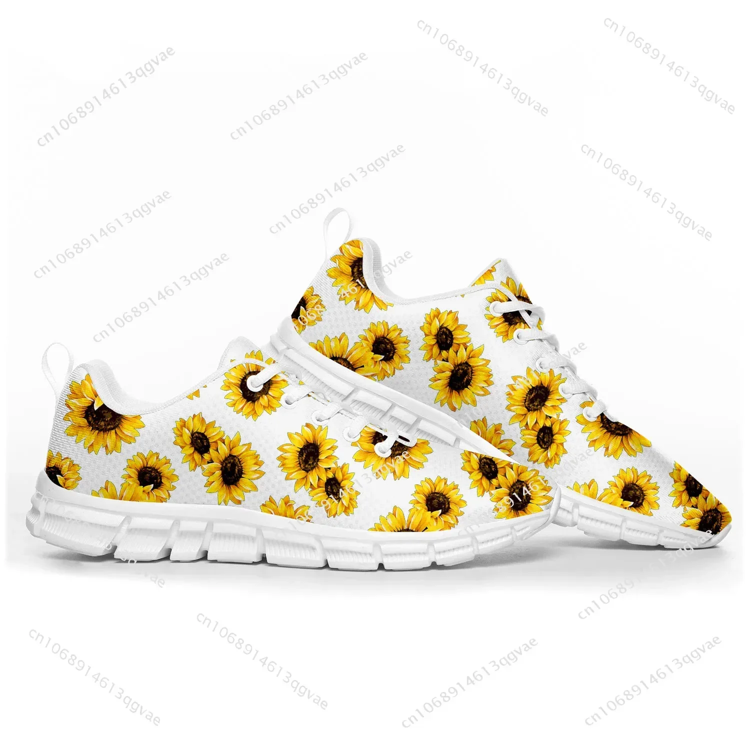 Sunflower Yellow Flower Sports Shoes Mens Womens Teenager Kids Children Sneakers Casual Custom High Quality Couple Shoes White