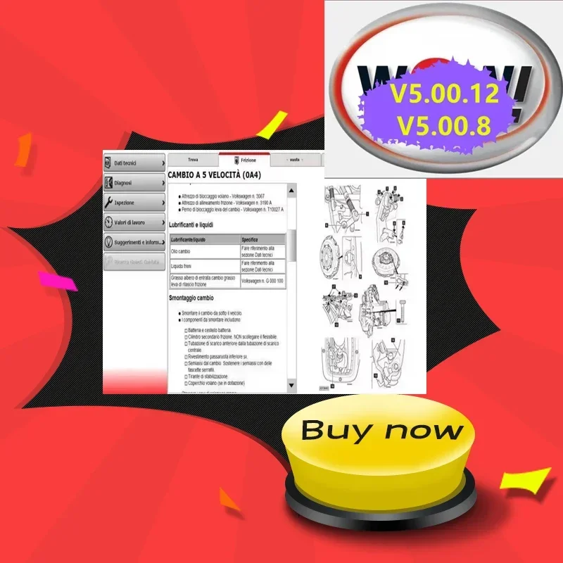 Wow WOW V5.00.12 R2 Car Diagnostic Software Multi-Languages Keygen for TCS Multi-Diag Tools Vehicle Health Check 2026 Hot Sale