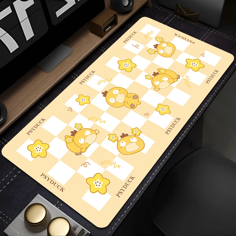 Mouse Pad PC Gamer Computer Accessories Keyboard Table Mat Company Gaming Laptop Desk Accessory P-Pokemons P-Psyducks Mousepad