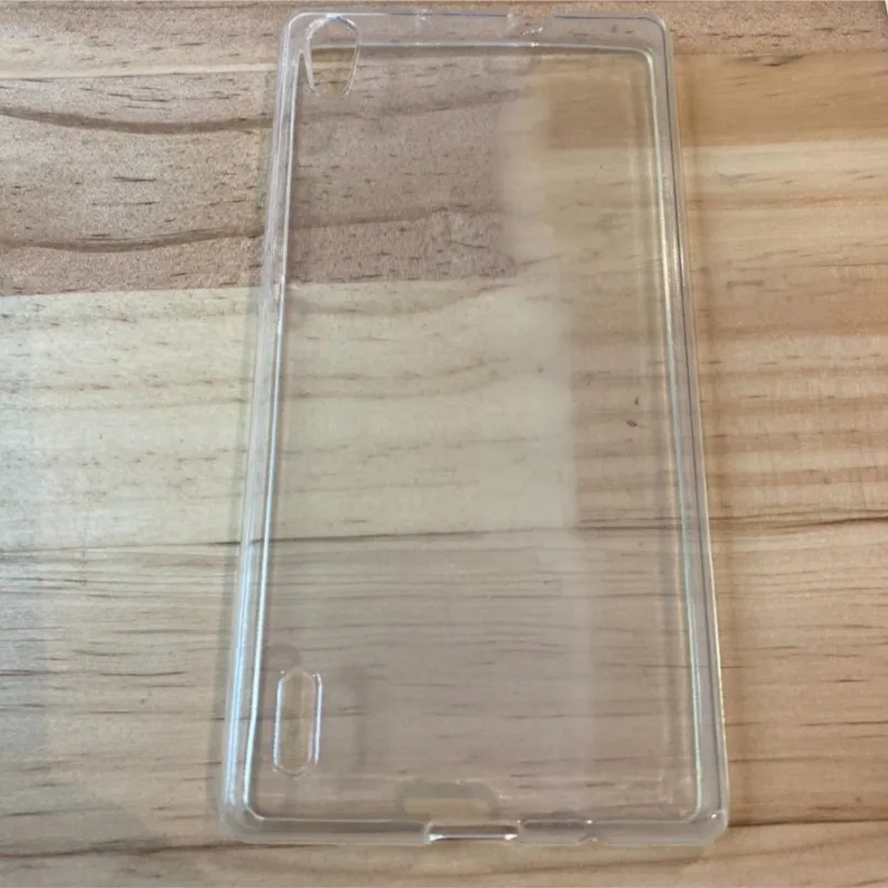 Прозрачный чехол из мягкого силикона, задняя крышка из ТПУ для huawei p7, чехол для телефона, тонкий защитный чехол, противоударный щит, чехол