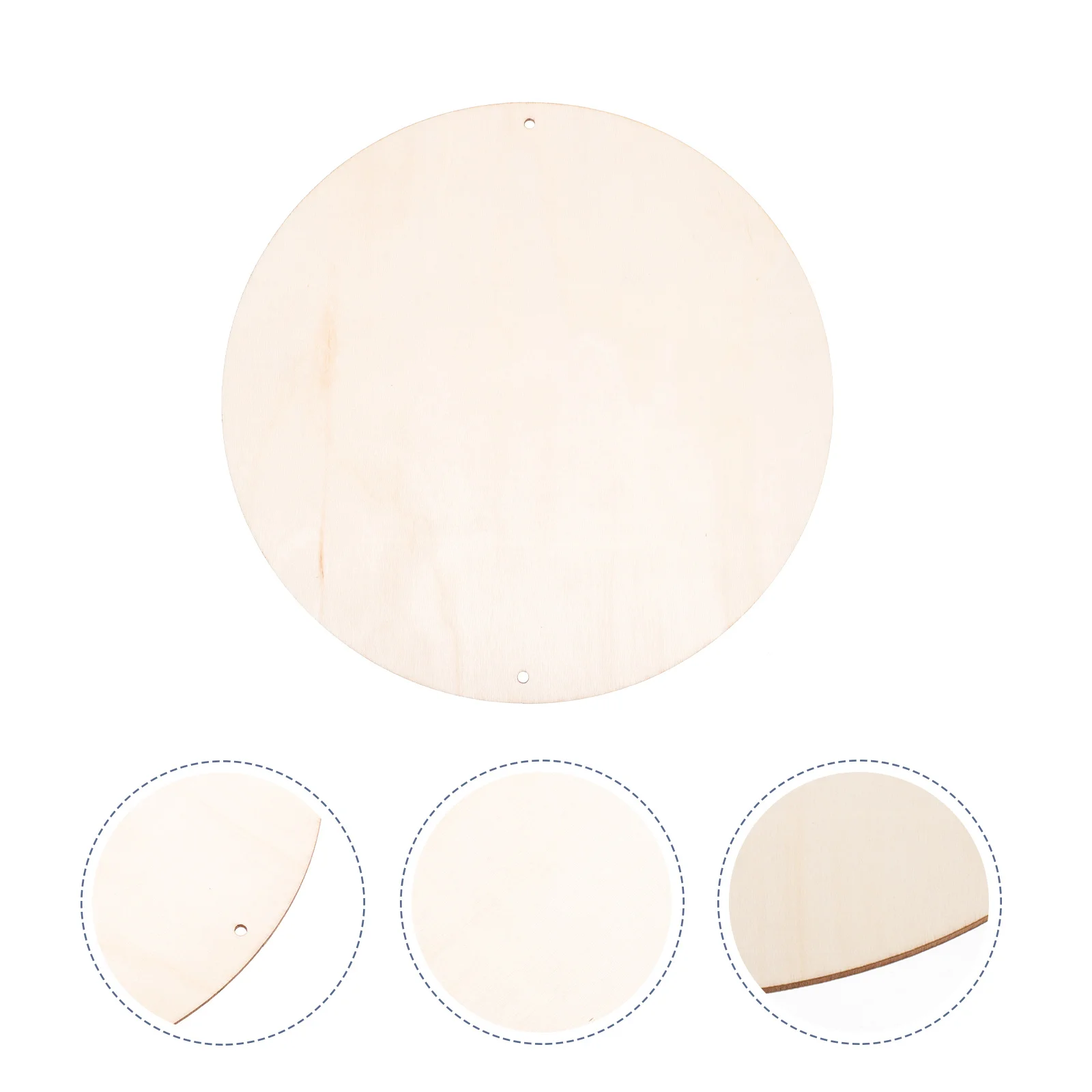 

Clay Making Wooden Board Unfinished Round Wood Slice Diy Craft Material Lightweight Plain Diy Pendant Supply Handmade Wood Plank