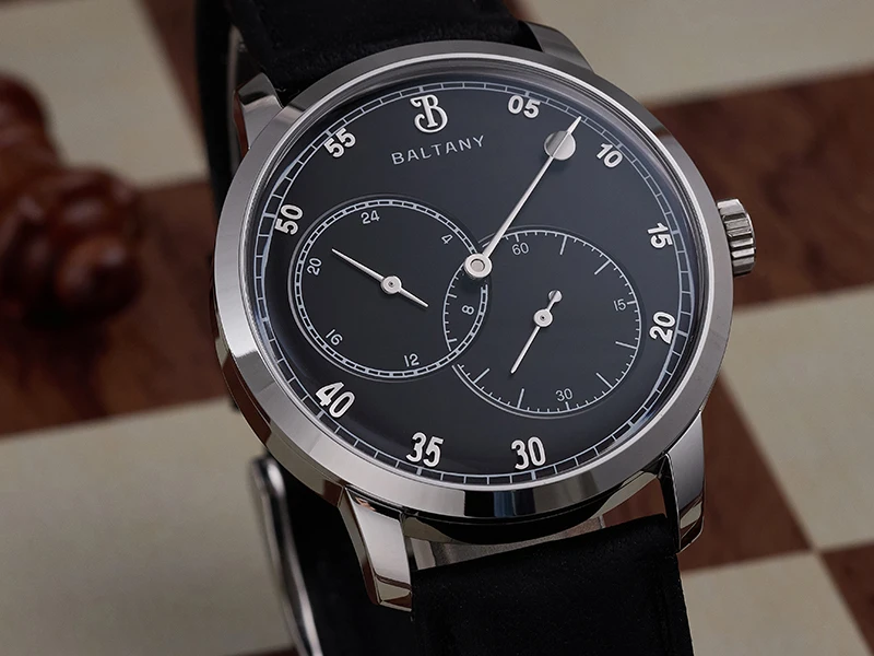 Baltany S4098 Original Herrenuhr mit asymmetrischem Zifferblatt, Saphirglas, leuchtend, wasserdicht, lässig, Business-Quarz-Armbanduhr – Detail 5