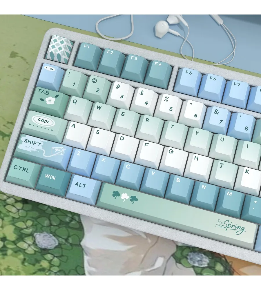 Chunji is engraving keycaps original height PBT material hot sublimation process suitable for Meijia Lion ROG Night Demon