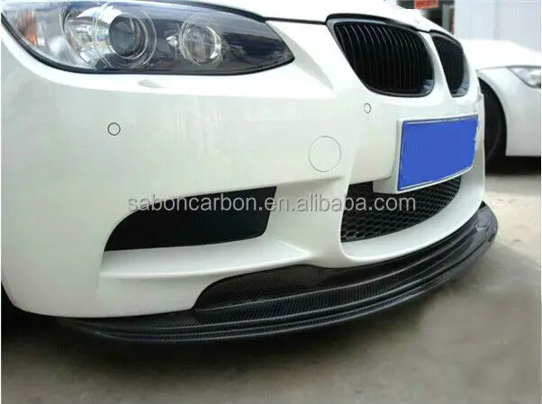 08-13 GTS-I Style carbon fiber front bumper spoiler lip splitter for BMW E92 E93 M3 front bumper lip