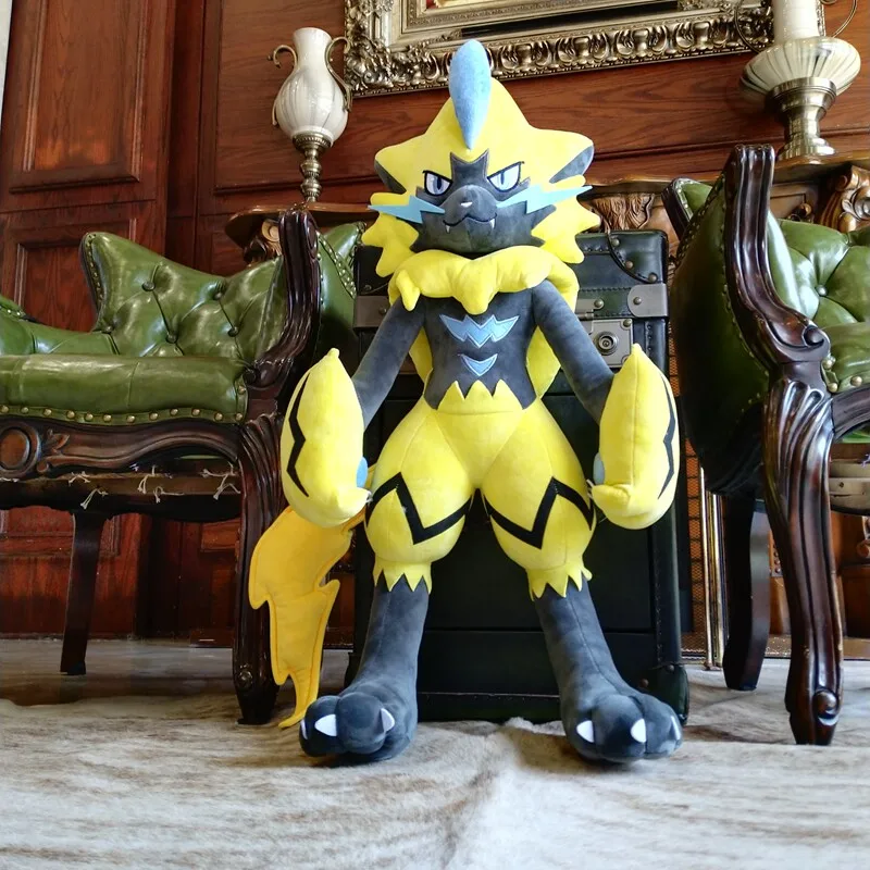160/190CM-Huge-Pokemon-Zeraora-Plush-Toy-Doll-Living-Room-Decorations-Cartoon-Anime-Stuffed-Plushies-Soft-Pillow-Holiday-Gift