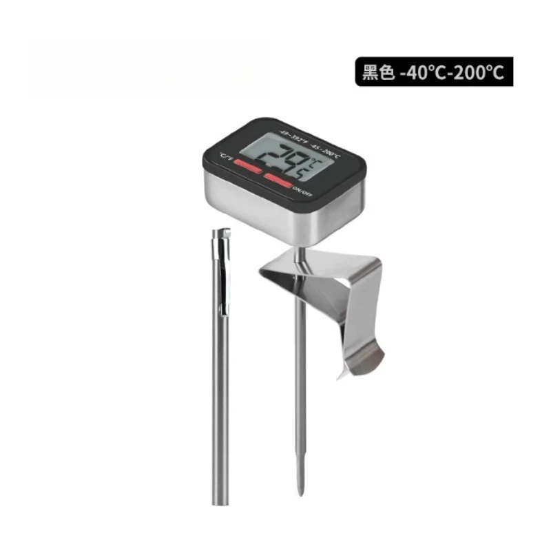 Suitable for thermometer CK5703 hand brewed coffee latte cup hanging temperature measurement with large screen speed display