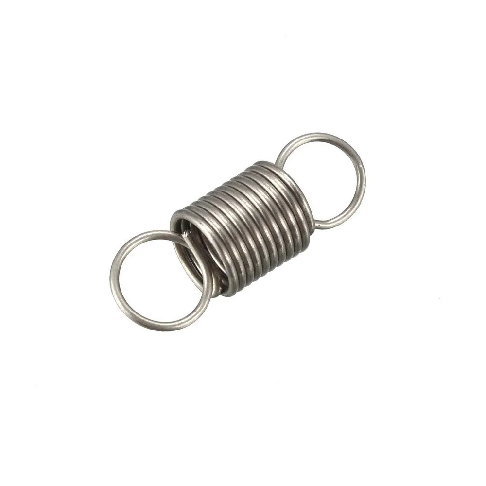 5PCS 1.0mm Stainless Steel Tension Spring with O Hook Extension Spring Outer Diameter 6mm to 12mm Length 15mm to 120mm