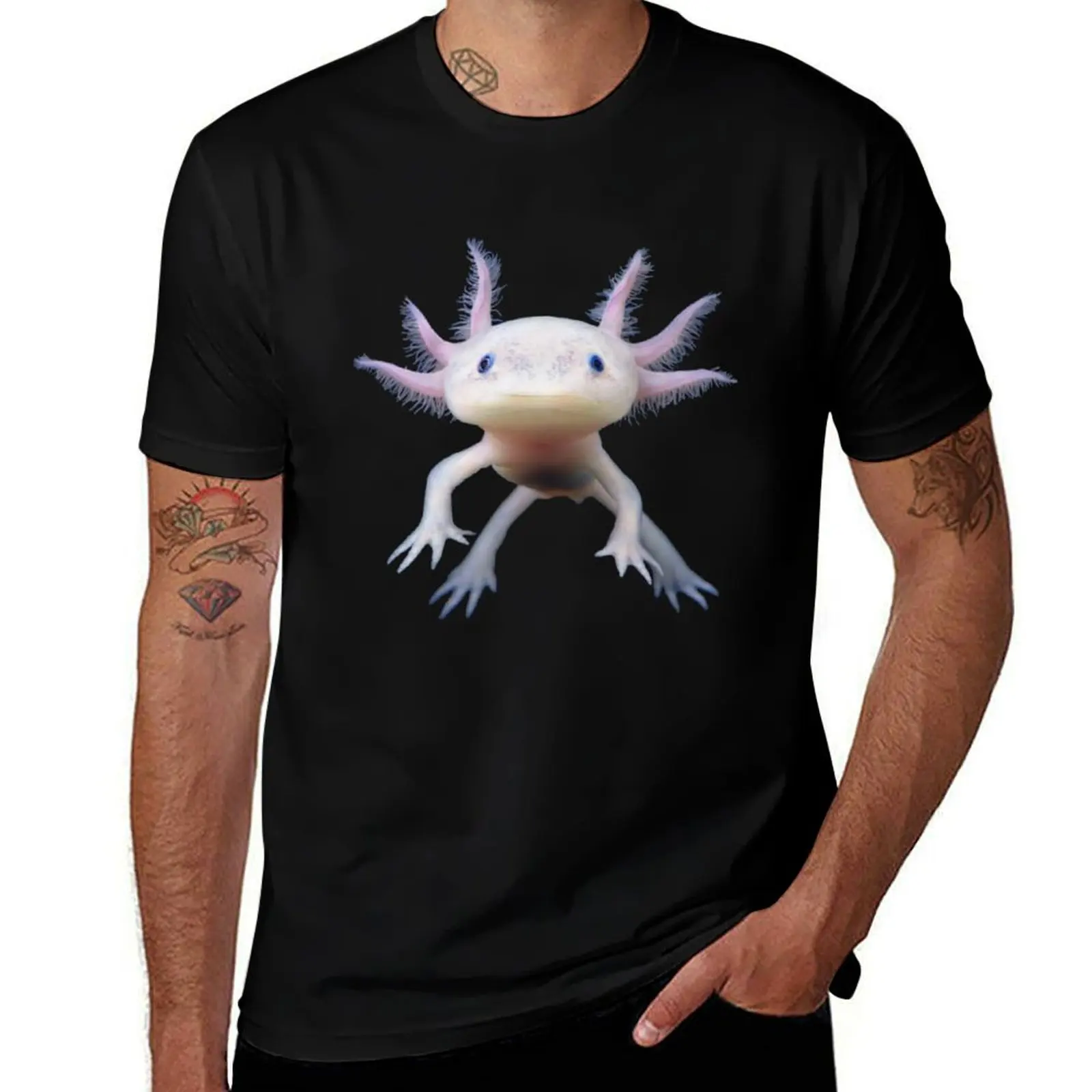 Blue Axolotl Animal - Funny and Cute Salamander Fish Design for Kids, Teens, Boys, Men, Adults, Girls T-Shirt