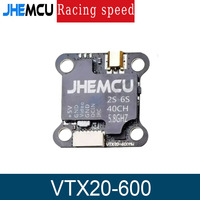 JHEMCU Crossover 5.8G Image Transmission VTX20-600 FPV Transmitter PitMode 25mW 100mW 200mW 400MW 600MW 7-26V Adjustable VTX