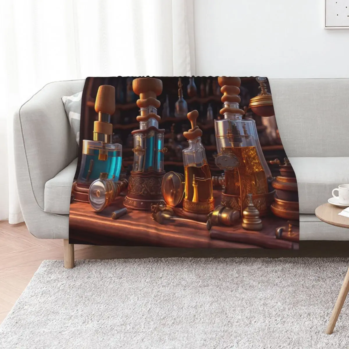 Alchemist laboratory Throw Blanket Cute valentine gift ideas Bed Decorative Sofas Nap Luxury Blankets