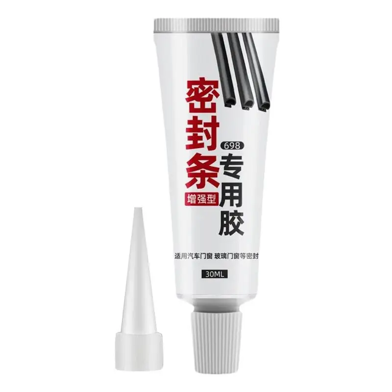 Car Door Seal Strip Glue 30ml Collision Avoidance Seal Strip Glue Car Windshield Sealant High Bond Strength Repair Adhesive For