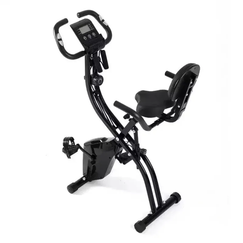 

Luxury Foldable Pedal Exerciser Spin Bike - Upright/Horizontal Design with Adjustable Magnetic Resistance for Gym Use