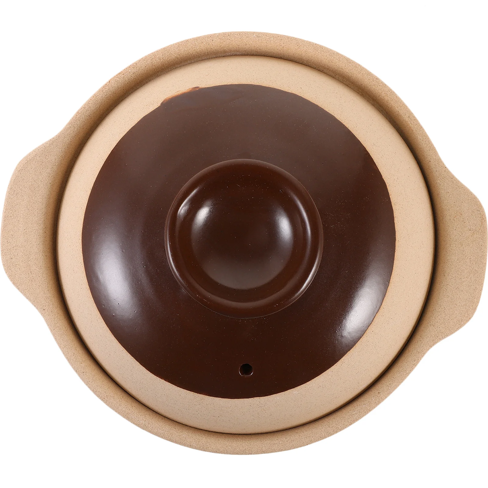

Ceramic Kitchenware Compact Non-Slip Handle Stew Pot for Soup Rice Even Heating Durability Ceramic Casserole Hot Pot Cookwares