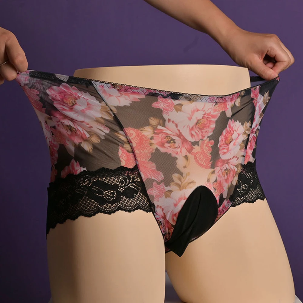 Breathable Briefs Bulge Pouch Briefs Lingerie For Gifting Red Purple Mens Sissy Underwear Underwear Black Color