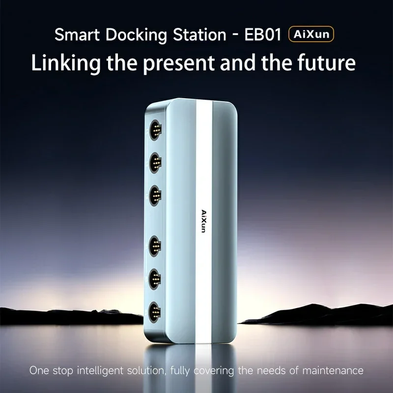AIXUN EB01 Estación de acoplamiento inteligente Puertos HUB seis en dos de doble canal para reparación de teléfonos y microsoldadura