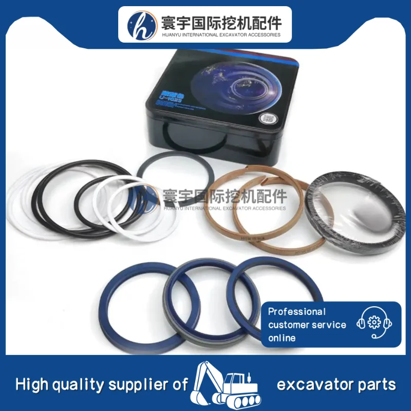 

Excavator Parts Arm Boom Bucket Hydraulic Cylinder Repair Seal Kit Compatible with HITACHI EX60 - 5 EX120 - 2 / 3 /5 EX200 - 2/3