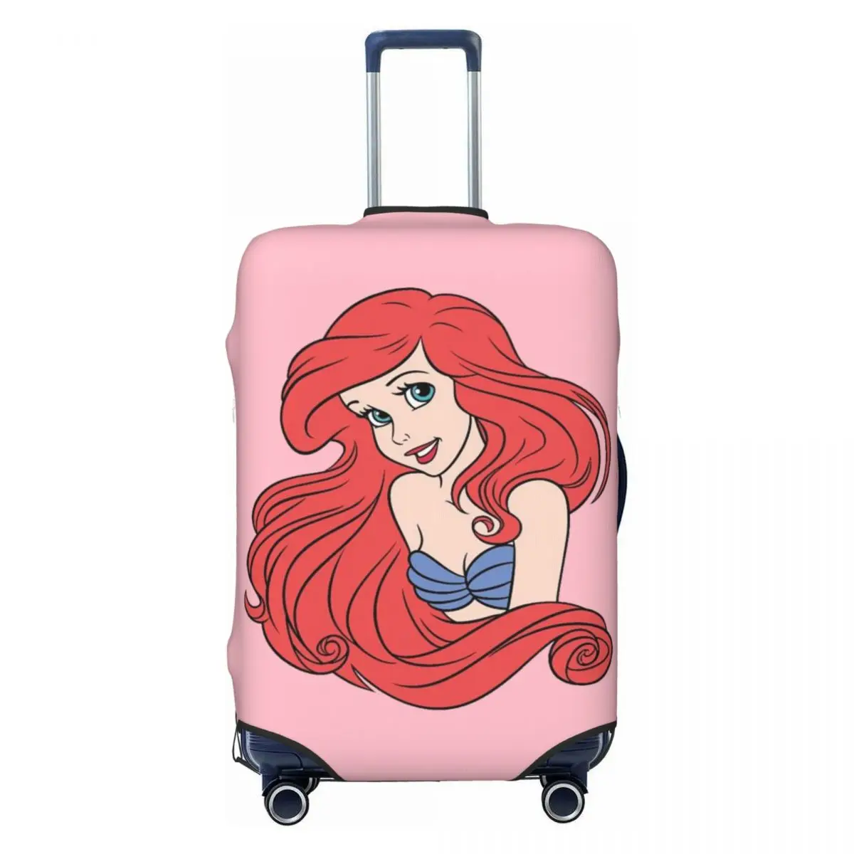 

Custom The Little Mermaid Cartoon Suitcase Cover Washable Luggage Protective Covers for 18-32 inch