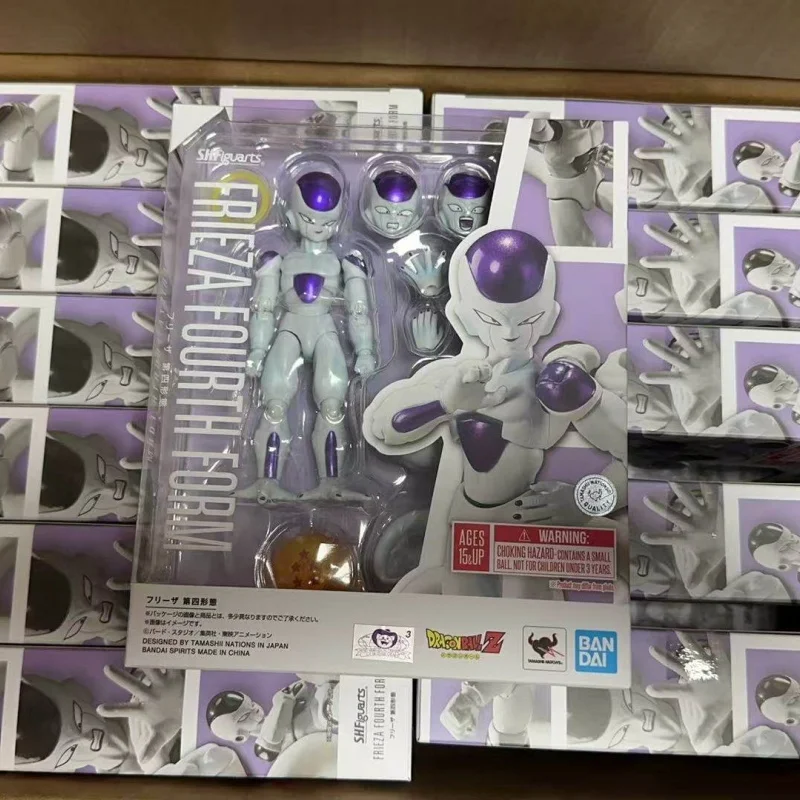 

В наличии оригинальный Bandai Shf Dragon Ball Z Frieza Fourth Form переиздание Коллекционная аниме-фигурка украшение для рабочего стола подарки