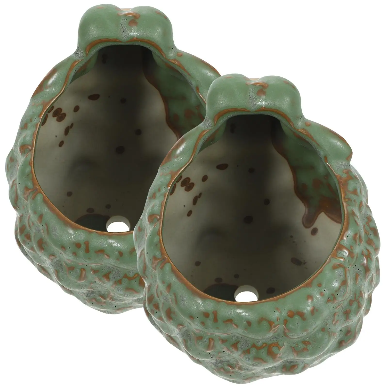 

2 шт. терракотовый сочный цветочный горшок для комнатных растений, мини-украшение для дома, животные, бонсай