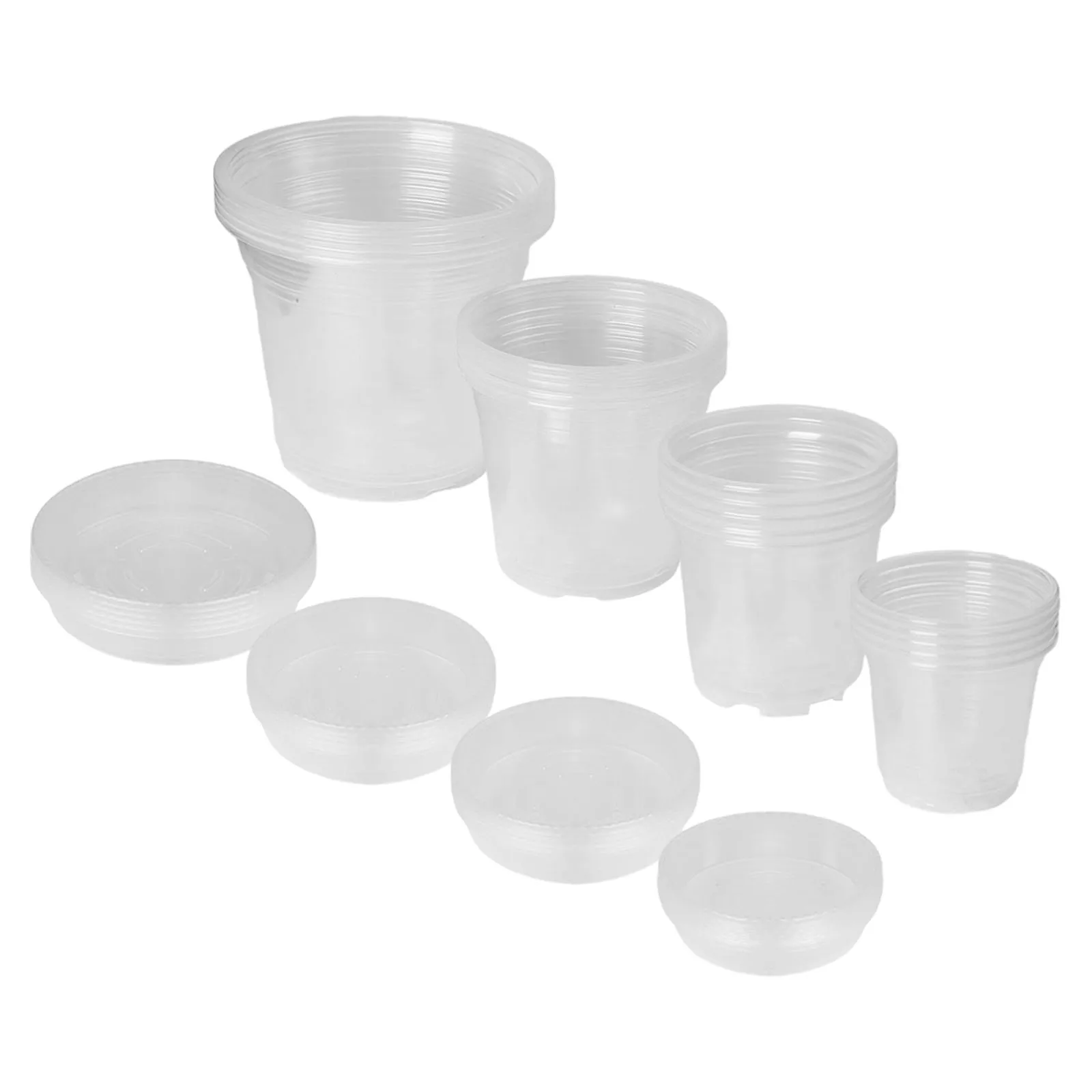 Clear Flowerpot Drainage Hole Pot Indoor Gardening Effective Drainage Design Healthy Plant Development Indoor And Outdoor Usage