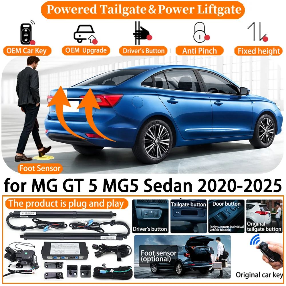 

ZhuCamX Car Smart Powered Tailgate system for MG GT 5 MG5 Sedan 2020-2025 Automatic Electric Power Tailgate Tail Gate Lift kit