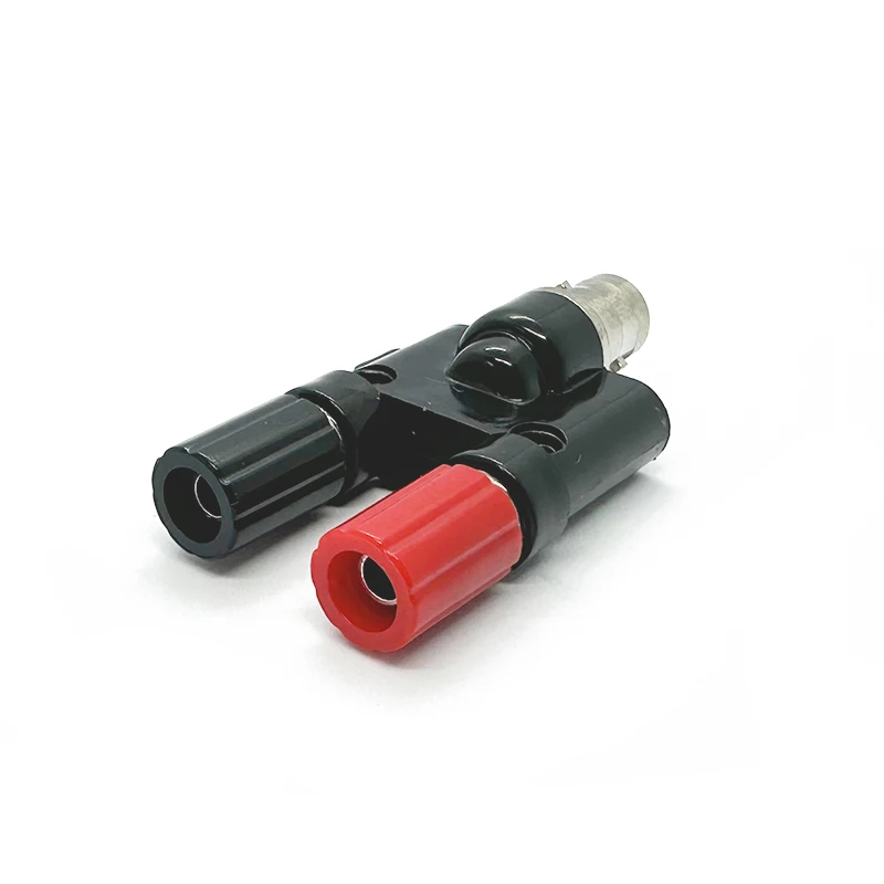 BNC Banana Splitter Q9 BNC Female to 2x Dual Banana Female Jack Socket Binding Post RF Coaxial Connector 4mm