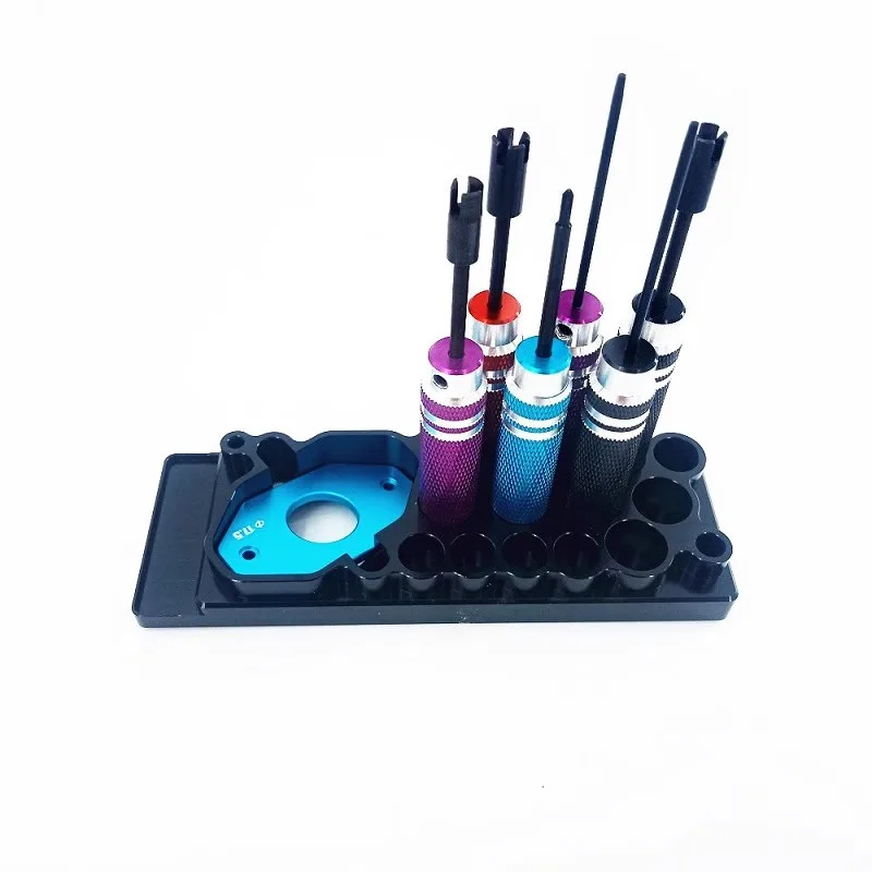 自家製タミヤ 4WD ツール ブルー M2 プラスドライバー ナットスリーブ六角ドライバー