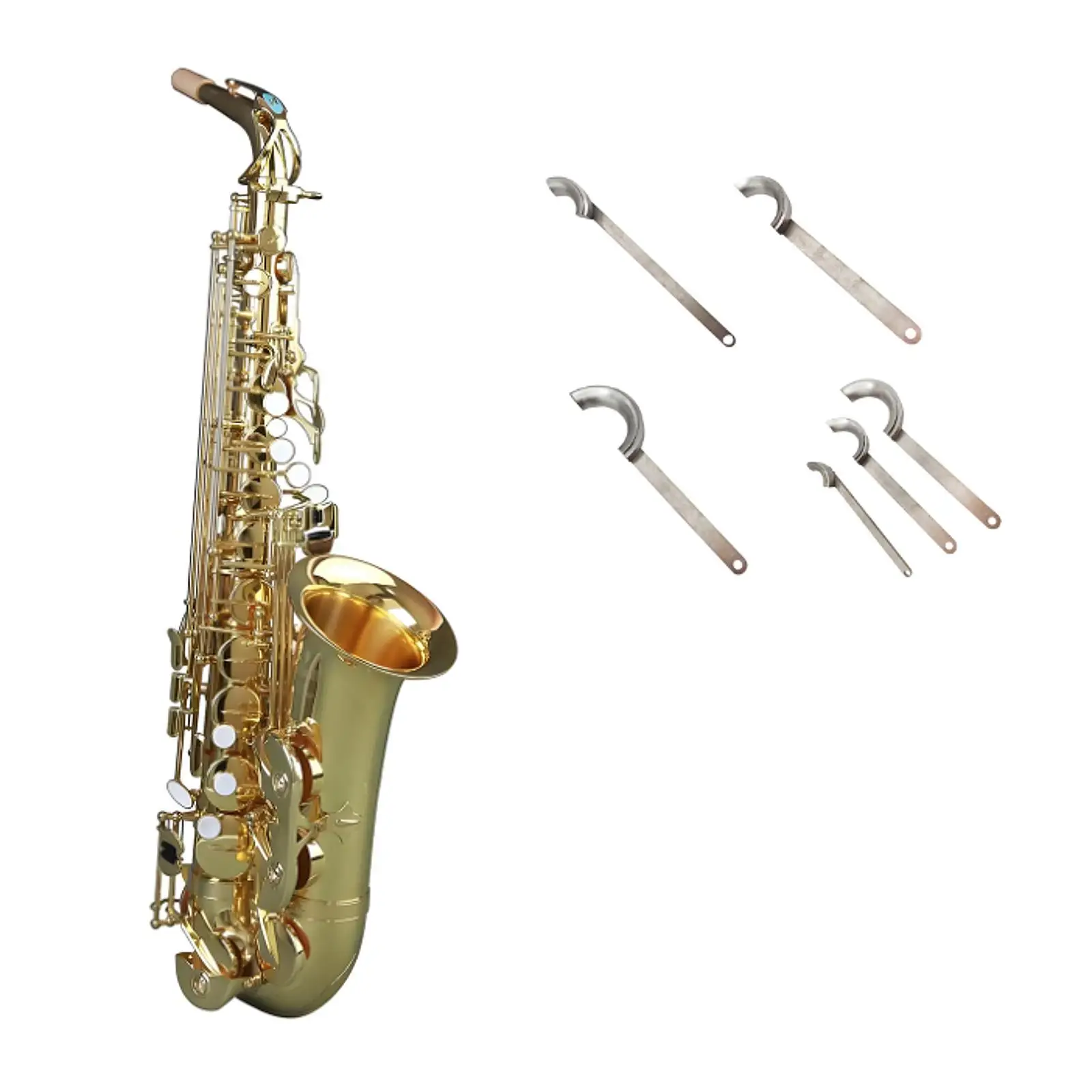 

Saxophone Repair Tool Wind Flared Recessed Repair Flute Repairing Leveling for Beginner