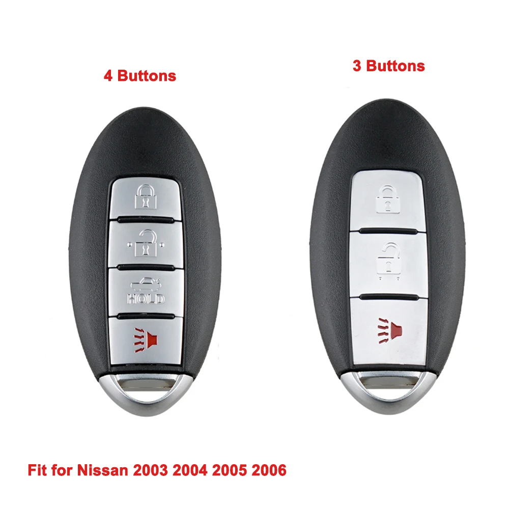 

315 МГц 3/4 кнопки модифицированный дистанционный ключ от машины подходит для Nissan Murano 2003 2004 2005 2006 2007