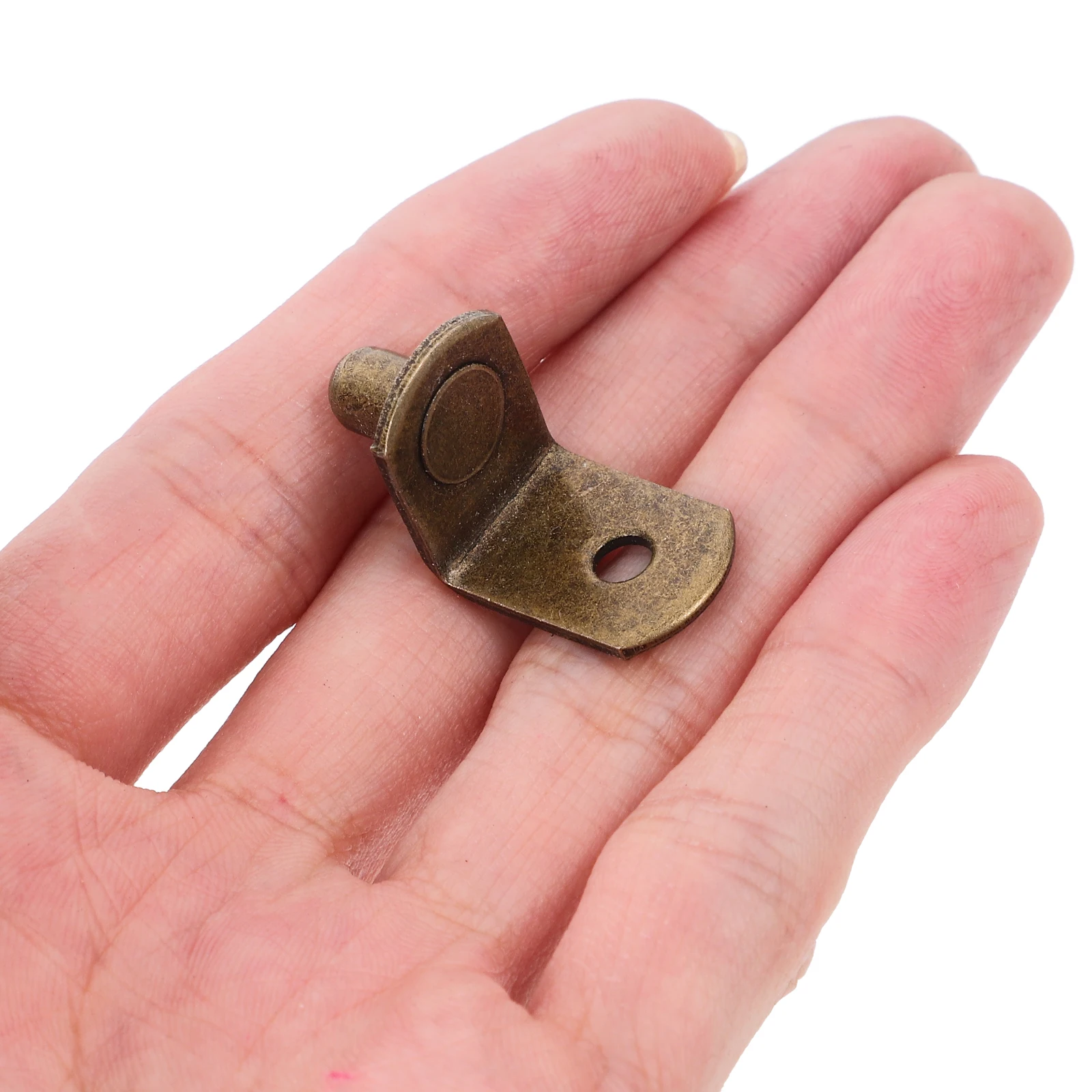 

100 Pcs Shelf Bracket Bookshelf Pegs Iron Board Furniture Hardware Cabinet Support Adjustable Hole Metal Corner Pin