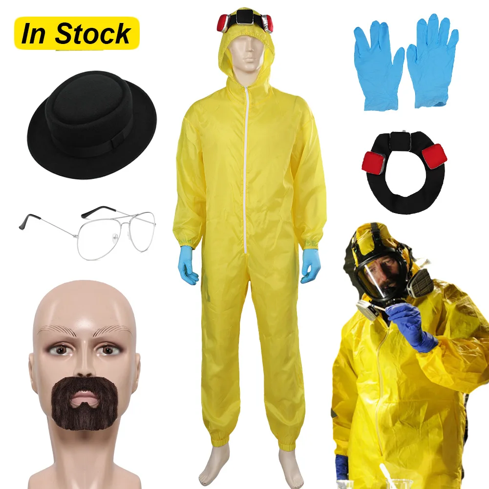 Vestido de lujo S5 Walter White Cosplay para hombres traje protector TV Walter White disfraz adulto hombre fantasía disfraz trajes