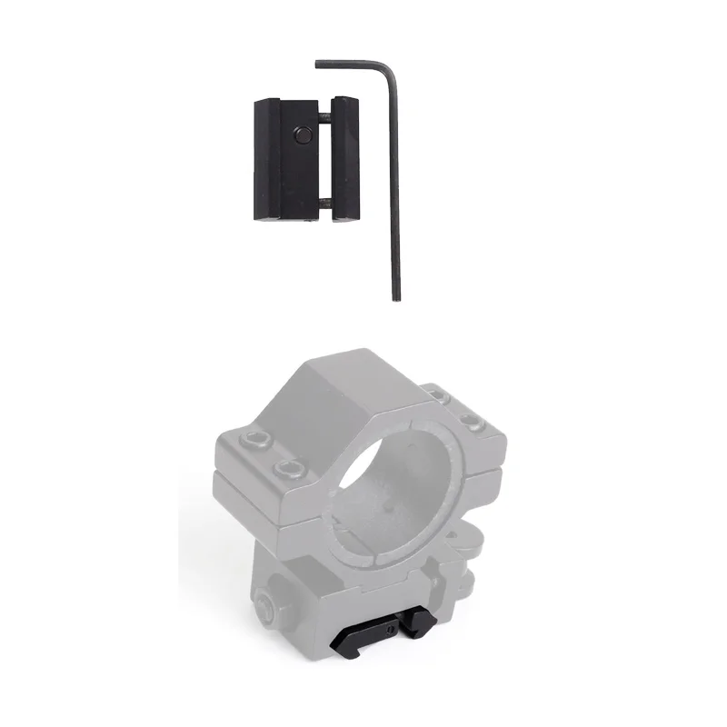 スコープマウントレール調整可能アダプター、20mmピカティニーから11mm、ミニレールコンバーター、アルミニウム合金、狩猟、おもちゃの銃アクセサリー